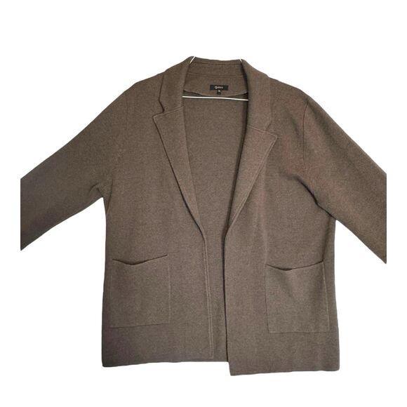 Quince Heathered Brown Open Front Cardigan - Picture 15 of 15